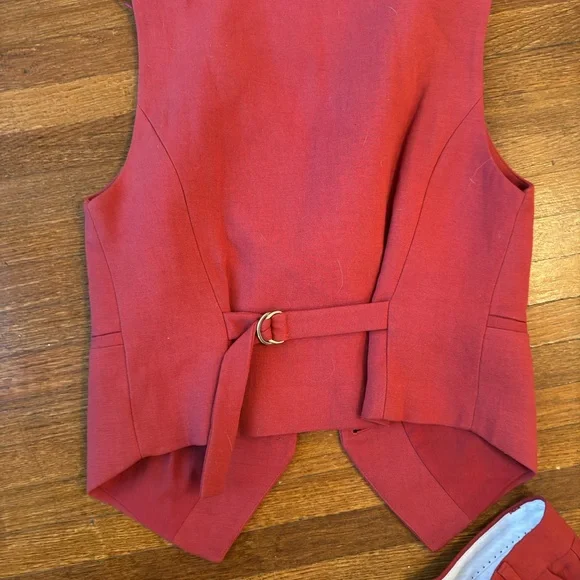 ZARA 🍂 2 piece 🧡New Linen pants. & Vest🍁 - Picture 6 of 7